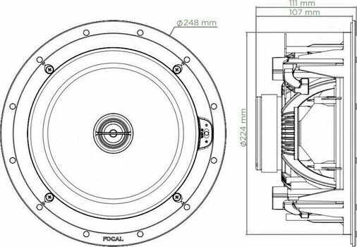 Plafonski zvučnik Focal 100 ICW 8 Plafonski zvučnik - 4