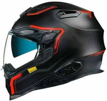 Helm Nexx X.WST 2 Carbon Zero 2 Carbon/Red MT S Helm (Zo goed als nieuw) - 7