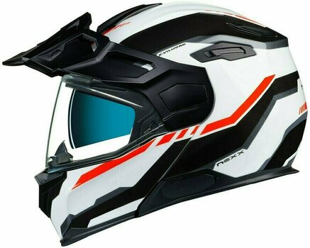 Helm Nexx X.Vilijord Continental White/Black/Red 3XL Helm - 3