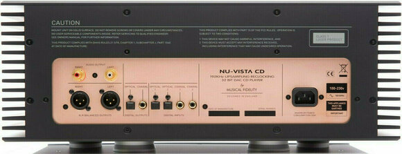 Hi-Fi CD přehrávač Musical Fidelity NuVista CD DAC Black Hi-Fi CD přehrávač - 2