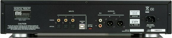Hi-Fi DAC és ADC interfész Musical Fidelity M6SR DAC Fekete - 2