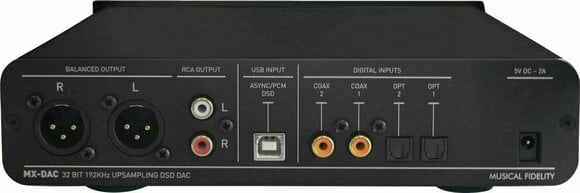Interface Hi-Fi DAC et ADC Musical Fidelity MX DAC Noir - 2