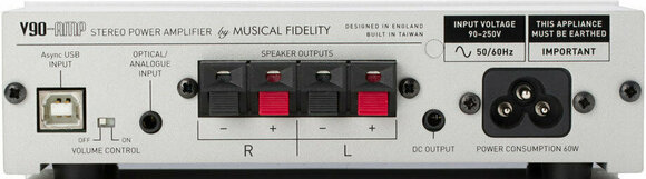 Amplificateur hi-fi intégré
 Musical Fidelity V90 AMP Argent - 2
