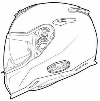 Helmet Nexx SX.100 Core Black MT L Helmet - 11