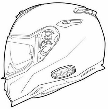 Helmet Nexx SX.100 Core Black MT M Helmet - 11