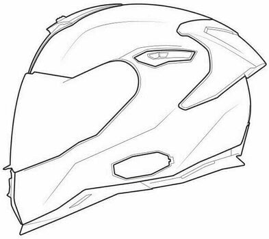 Helmet Nexx SX.100R Full Black Black MT XS Helmet - 11