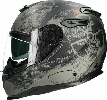 Helmet Nexx SX.100 Toxic Black/Red MT L Helmet - 2