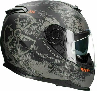 Helm Nexx SX.100 Toxic Black/Red MT M Helm - 3