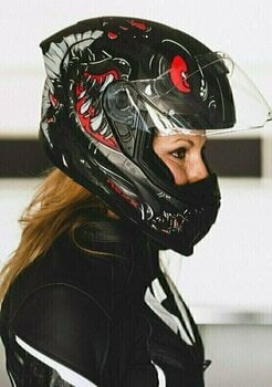 Helmet Nexx SX.100R Abisal Black/Red MT L Helmet - 11