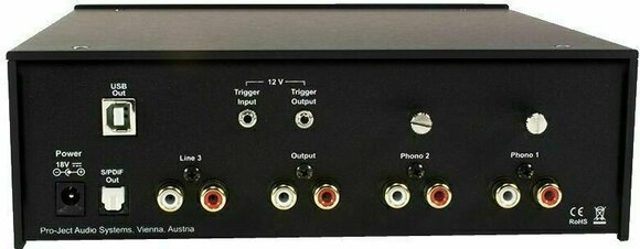 Hi-Fi Gramofónový predzosilňovač Pro-Ject Phono Box DS2 USB Čierna - 2