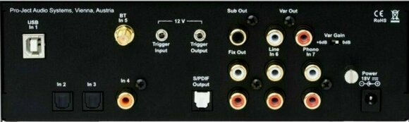 Hi-Fi phono -esivahvistin Pro-Ject Phono Box DS2 USB Silver/Rosenut - 2