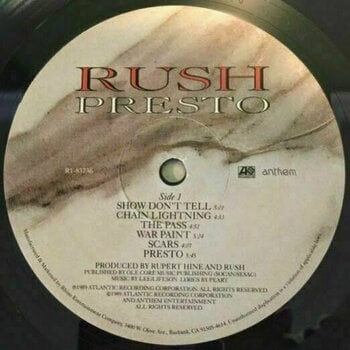 Disco de vinilo Rush - Presto (200g) (LP) - 3