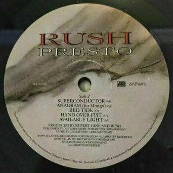 Vinyl Record Rush - Presto (200g) (LP) - 4
