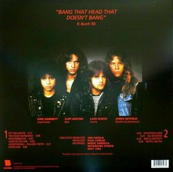 Vinyl Record Metallica Kill 'em All (180g) (LP) - 6
