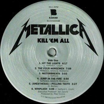 Vinyl Record Metallica Kill 'em All (180g) (LP) - 2