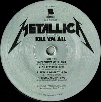 Vinyl Record Metallica Kill 'em All (180g) (LP) - 3