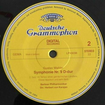 Disque vinyle Herbert von Karajan - Mahler Symphony No 9 (Box Set) - 3