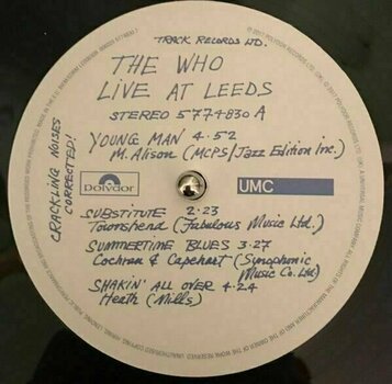 Vinyl Record The Who - Live at Leeds (LP) - 7