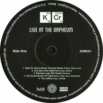 Vinyl Record King Crimson - Live at the Orpheum (200g) (LP) - 3