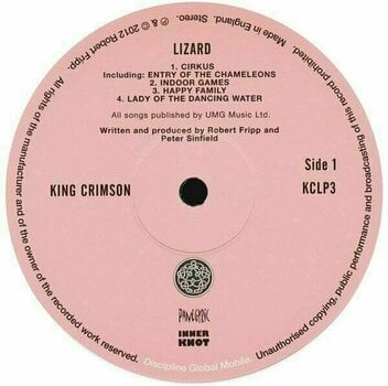Disco de vinil King Crimson - Lizard (200g) (LP) - 4