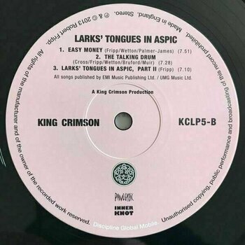 Vinyl Record King Crimson - Larks' Tongues In Aspic (200g) (LP) - 4