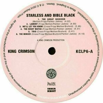 LP deska King Crimson - Starless and Bible Black (200g) (LP) - 3