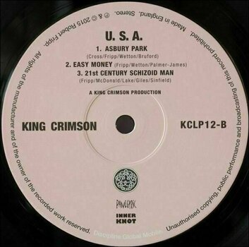Vinyl Record King Crimson - USA (200g) (LP) - 3