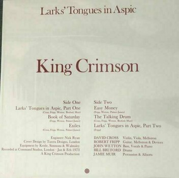 Schallplatte King Crimson - Larks Tongues in Aspic (LP) - 2