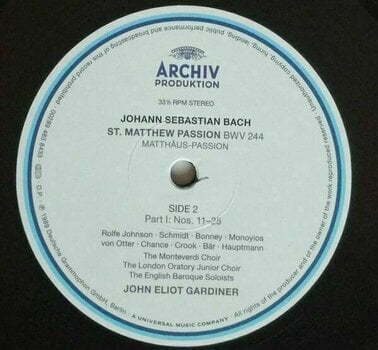 Vinylplade J. S. Bach - St Matthew Passion (3 LP) - 3