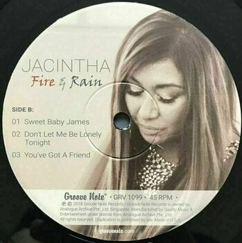 Vinyl Record Jacintha - Fire & Rain - James Taylor Tribute (2 LP) - 3