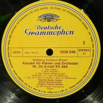 Disque vinyle W.A. Mozart - Piano Concertos (LP) - 2