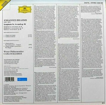 LP deska Johannes Brahms - Symphony No 4 (Kleiber) (LP) - 2