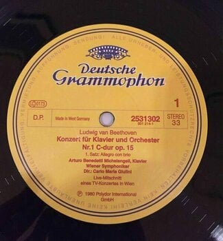 Disque vinyle Beethoven - Concerto For Piano & Orchestra No 1 (LP) - 3