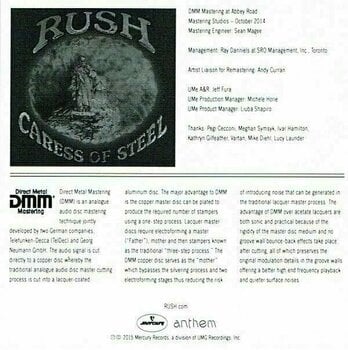 Hanglemez Rush - Caress of Steel (LP) - 6
