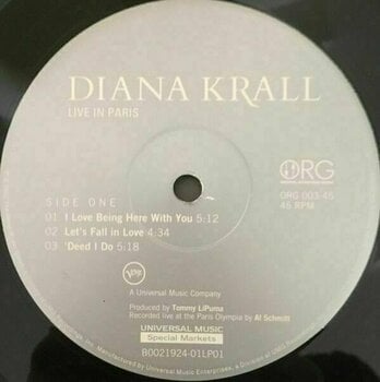 Hanglemez Diana Krall - Live In Paris (180g) (2 LP) - 5