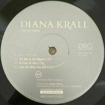Vinyl Record Diana Krall - Live In Paris (180g) (2 LP) - 8
