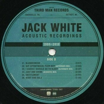 Vinyl Record Jack White - Acoustic Recordings 1998-2016 (2 LP) - 5