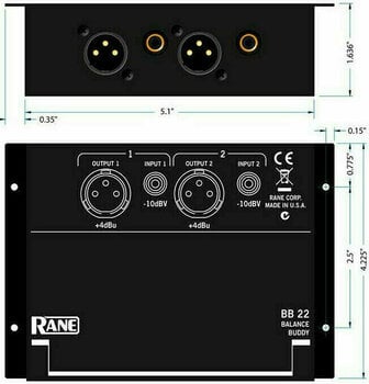 DI кутија RANE BB-22 DI кутија - 4