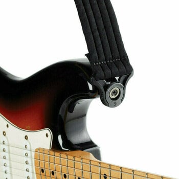 Gitarový pás D'Addario Planet Waves 50BAL01 Auto Lock Black Padded Stripes - 4