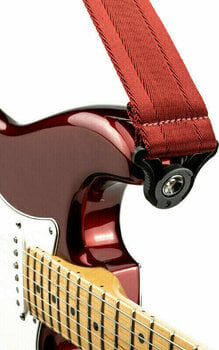 Textile guitar strap D'Addario Planet Waves 50BAL11 Auto Lock Blood Red - 4