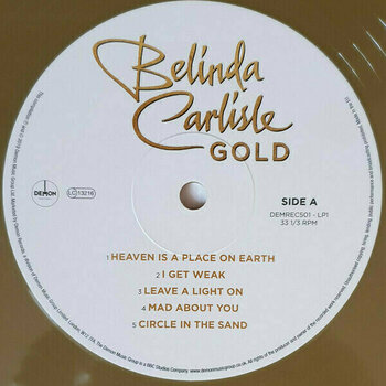 Vinyl Record Belinda Carlisle - Gold (Gold Coloured) (2 LP) - 2