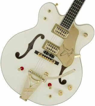 Halbresonanz-Gitarre Gretsch G6136T 62 White Falcon Vintage White - 6