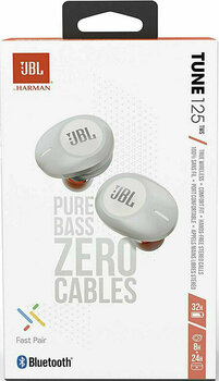 True Wireless In-ear JBL Tune 125 TWS бял - 7