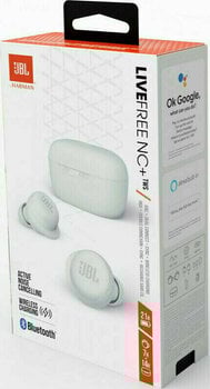 Bezdrôtové sluchadlá do uší JBL LIVE Free NC+ TWS White Bezdrôtové sluchadlá do uší - 7