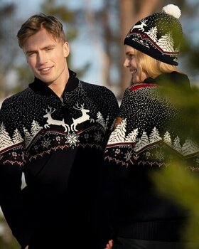 Bluzy i koszulki Dale of Norway Dale Christmas Navy/Off White/Redrose XL Sweter - 4