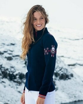 T-shirt de ski / Capuche Dale of Norway Monte Cristallo Navy/Off White/Red XS Pull-over - 3