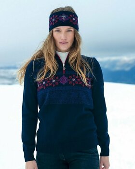 T-shirt de ski / Capuche Dale of Norway Oberstdorf Navy/Atlantic Mel/Red/Off White XS Pull-over - 2