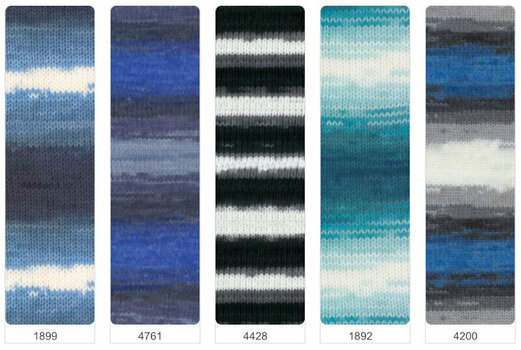 Fios para tricotar Alize Burcum Batik 4340 - 7