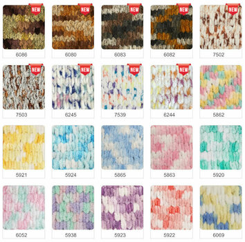 Fios para tricotar Alize Puffy Color 5925 - 2