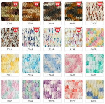 Fios para tricotar Alize Puffy Color 6051 - 2